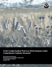 Cover of the North Carolina Incident Waterway Debris Response Guide.