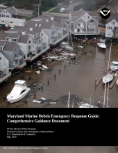Cover of the Maryland Marine Debris Emergency Response Guide.