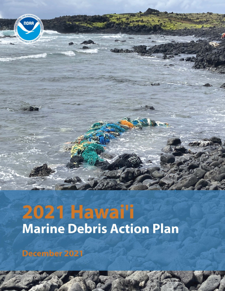 Cover of the 2021 Hawai'i Marine Debris Action Plan.
