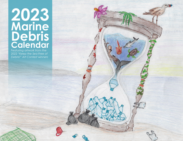 Cover of the 2023 Marine Debris Calendar.