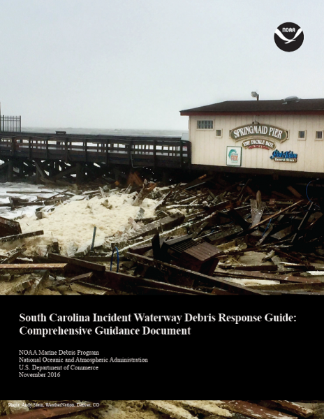 Cover of the South Carolina Incident Waterway Debris Response Guide.