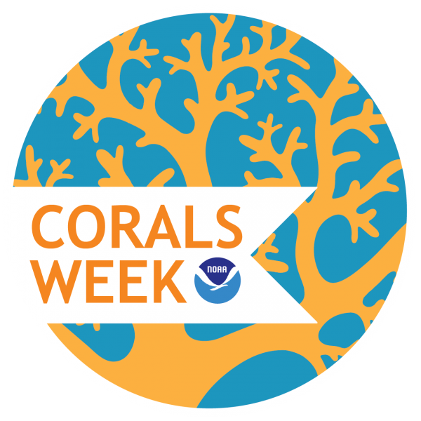 Corals week identity marker.