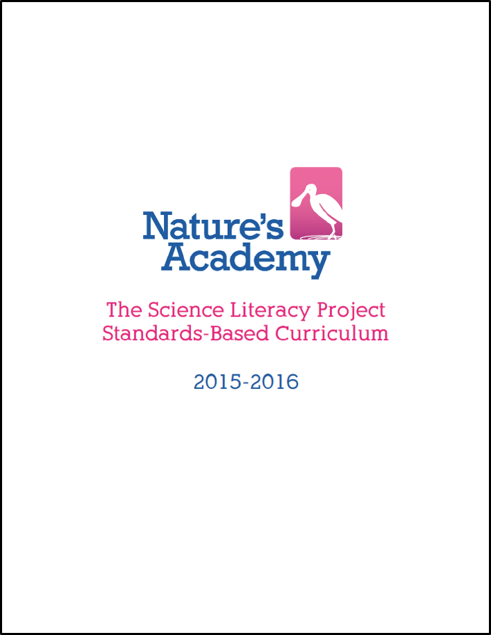 Cover of the new Standards-Based curriculum from Nature’s Academy.