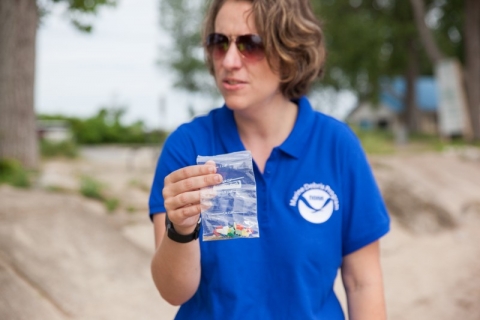 NOAA Marine Debris Program Regional Coordinator talks about microplastics.