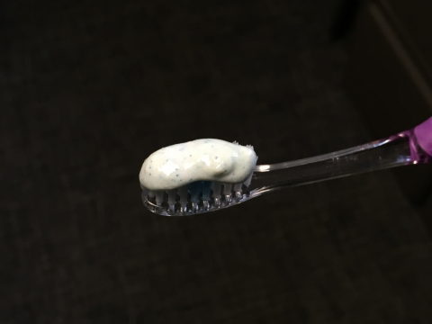 Microplastics in toothpaste.