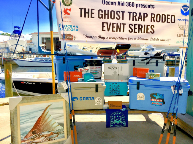 An event table with a banner reading The Ghost Trap Rodeo Event Series”.