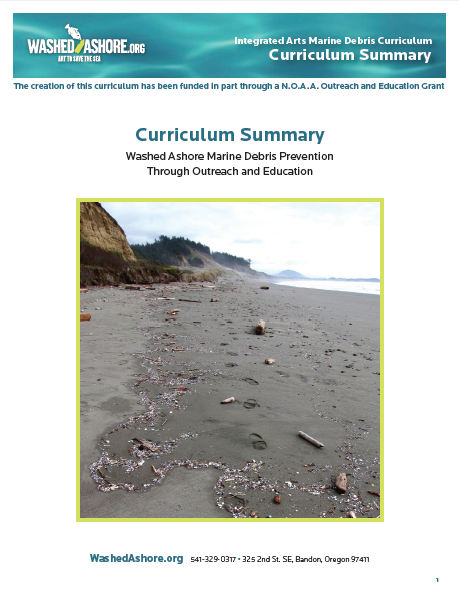 Cover of the Washed Ashore curriculum.