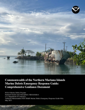 Cover of the Commonwealth of the Northern Mariana Islands Marine Debris Emergency Response Guide.