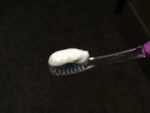 Toothpaste with microbeads in it.